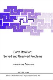 Front cover of Earth rotation--solved and unsolved problems by NATO Advanced Research Workshop on Earth Rotation: Solved and Unsolved Problems (1985 Gers, France)