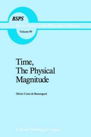 Cover of Time, the physical magnitude by Olivier Costa de Beauregard