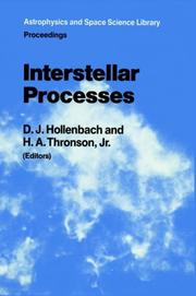 Cover of Interstellar processes by Harley A. Thronson
