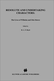 Front cover of Resolute and undertaking characters by A. H. Batten