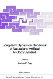Front cover of Long-Term Dynamical Behaviour of Natural and Artificial N-Body Systems by Archie E. Roy