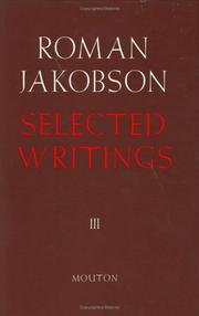 Front cover of Poetry of grammar and grammar of poetry by Roman Jakobson