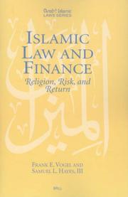 Cover of Islamic law and finance by Frank E. Vogel