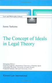 Cover of The concept of ideals in legal theory by Sanne Taekema