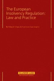 Front cover of The EC regulation on insolvency proceedings by Miguel Virgós Soriano