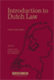 Front cover of Introduction to Dutch law by J. M. J. Chorus