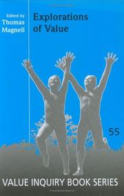 Cover of Explorations of value by Thomas Magnell