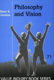 Cover of Philosophy And Vision.(Value Inquiry Book Series 71) (Value Inquiry Book) by Dane R. Gordon