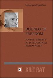 Front cover of Bounds of freedom by Mahasweta Chaudhury
