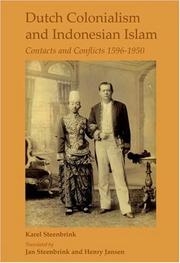 Front cover of Dutch Colonialism and Indonesian Islam by Karel Steenbrink