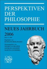 Front cover of Perspektiven der Philosophie by Wiebke Schrader