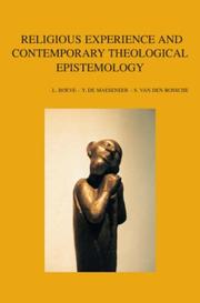Front cover of Religious experience and contemporary theological epistemology by Leuven Encounters in Systematic Theology (4th 2003 Louvain, Belgium)