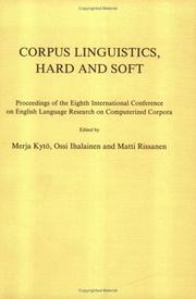 Front cover of Corpus linguistics, hard and soft by International Conference on English Language Research on Computerized Corpora (8th 1987 Helsinki, Finland)