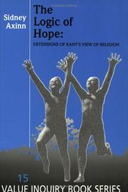 Cover of The logic of hope by Sidney Axinn