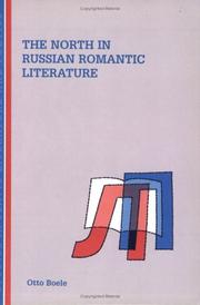 Front cover of The North In Russian Romantic Literature.(Studies in Slavic Literature and Poetics 26) by Otto Boele