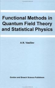 Cover of Functional methods in quantum field theory and statistical physics by A. N. Vasilʹev