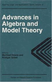 Front cover of Advances in algebra and model theory by Manfred Droste