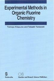 Front cover of Experimental Methods in Organic Fluorine Chemistry by Tomoya Kitazume
