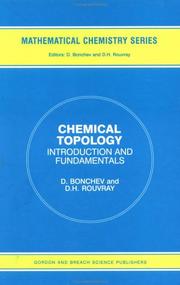 Front cover of Chemical Topology by Danail Bonchev