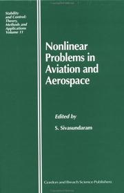 Front cover of Nonlinear problems in aviation and aerospace by S. Sivasundaram