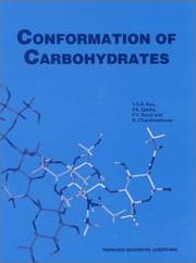 Cover of Conformation of carbohydrates by V. S. Rao