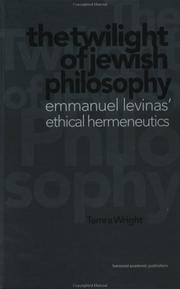Front cover of The twilight of Jewish philosophy by Tamra Wright