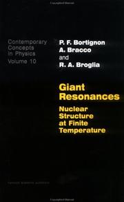 Cover of Giant resonances by P. F. Bortignon