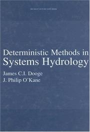 Cover of Deterministic methods in systems hydrology by James C. I. Dooge