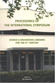 Front cover of Proceedings of the International Symposium, Science & Engineering Libraries for the 21st century, Leuven, October 2-4, 2002, Arenbergkasteel, Leuven (Heverlee) by International Symposium, Science & Engineering Libraries for the 21st century (2002 Louvain, Belgium)