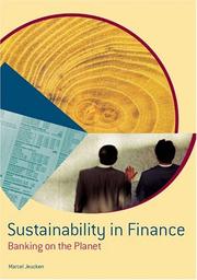 Front cover of Sustainability in Finance by Marcel Jeucken