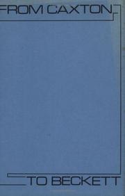 Front cover of From Caxton to Beckett by W. H. Toppen