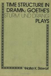 Front cover of Time structure in drama by Walter K. Stewart