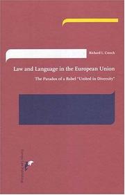 Front cover of Law And Language In The European Union by Richard L. Creech