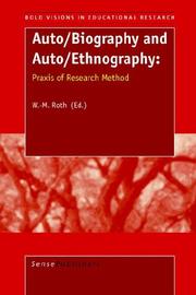 Cover of Auto/Biography and Auto/Ethnography by W.-M. Roth
