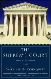 Front cover of The Supreme Court by William H. Rehnquist