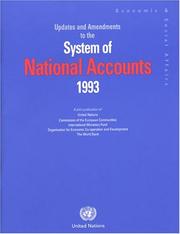 Front cover of Updates and Amendments to the System of national accounts 1993 by International Monetary Fund