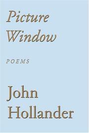 Cover of Picture window by John Hollander