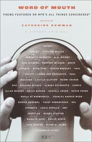 Front cover of Word of Mouth by Catherine Bowman