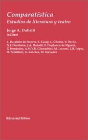 Cover of Comparatística, estudios de literatura y teatro by Jorge Dubatti