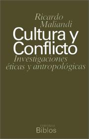 Cover of Cultura y conflicto by Ricardo Maliandi