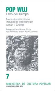 Cover of Pop wuj = by Adolfo Colombres