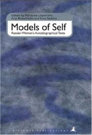 Front cover of Models of self by Marianne Liljeström