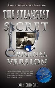 Front cover of The Strangest Secret by Earl Nightingale