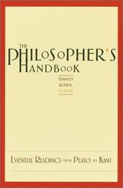 Front cover of The Philosopher's Handbook by Stanley Rosen