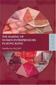 Front cover of The Making Of Women Entrepreneurs In Hong Kong by Priscilla Pue Ho Chu