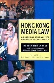 Front cover of Hong Kong Media Law by Doreen Weisenhaus