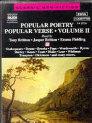 Front cover of Popular Poetry/Popular Verse by Unknown