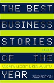 Front cover of The best business stories of the year by Andrew Leckey