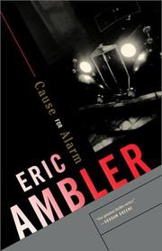 Cover of Cause for alarm by Eric Ambler