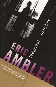 Cover of Judgment on Deltchev by Eric Ambler
